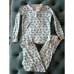 Ro’s Garden Cotton Pajamas Monkey Print Size 10 Top 12 Bottoms